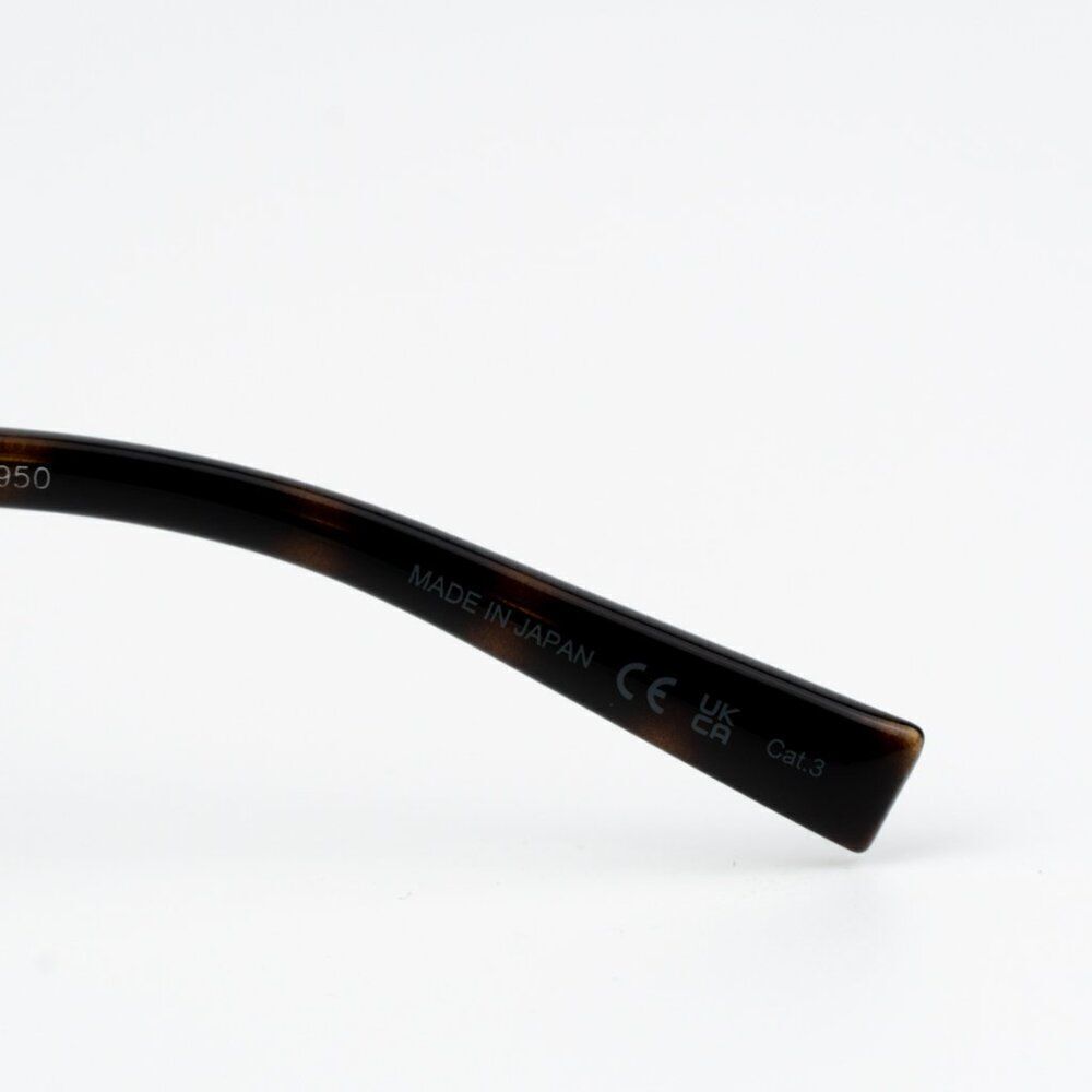 NEW Saint Laurent SL707 001 Silver Havana Grey Oval Unisex Sunglasses - Picture 10 of 12